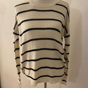 White striped sweater from Forever 21